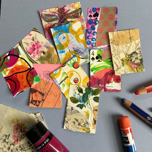 Artist Trading Cards_ Mini Abstracts & Collages