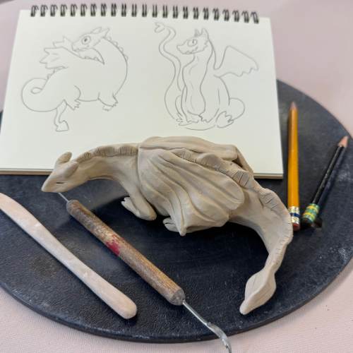 Youth Draw and Sculpt Dragons