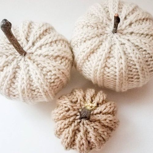 Knitted Pumpkins