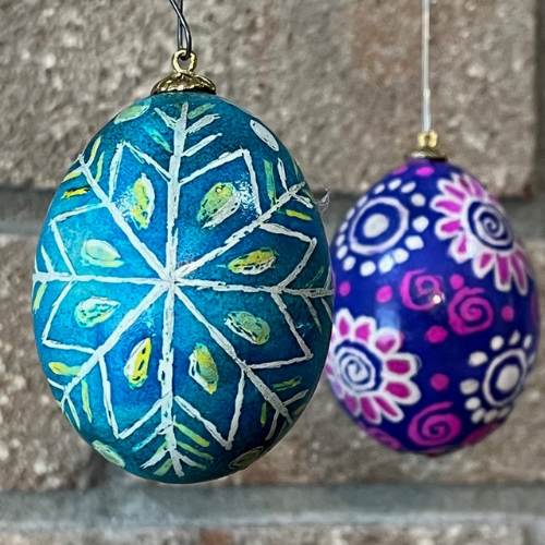 Folk Art Ukrainian-Inspired Eggs