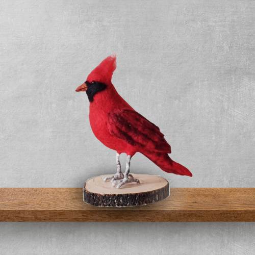Needle Felting Cardinal